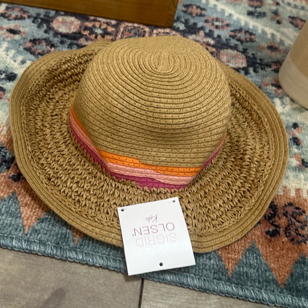 New Sigrid Olsen Boho Straw Summer Hat Sun Hat Foldable Easy Travel Boho - Picture 3 of 8
